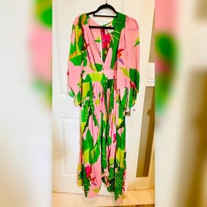 FARM Rio Pink Tropical Maxi Dress -XL